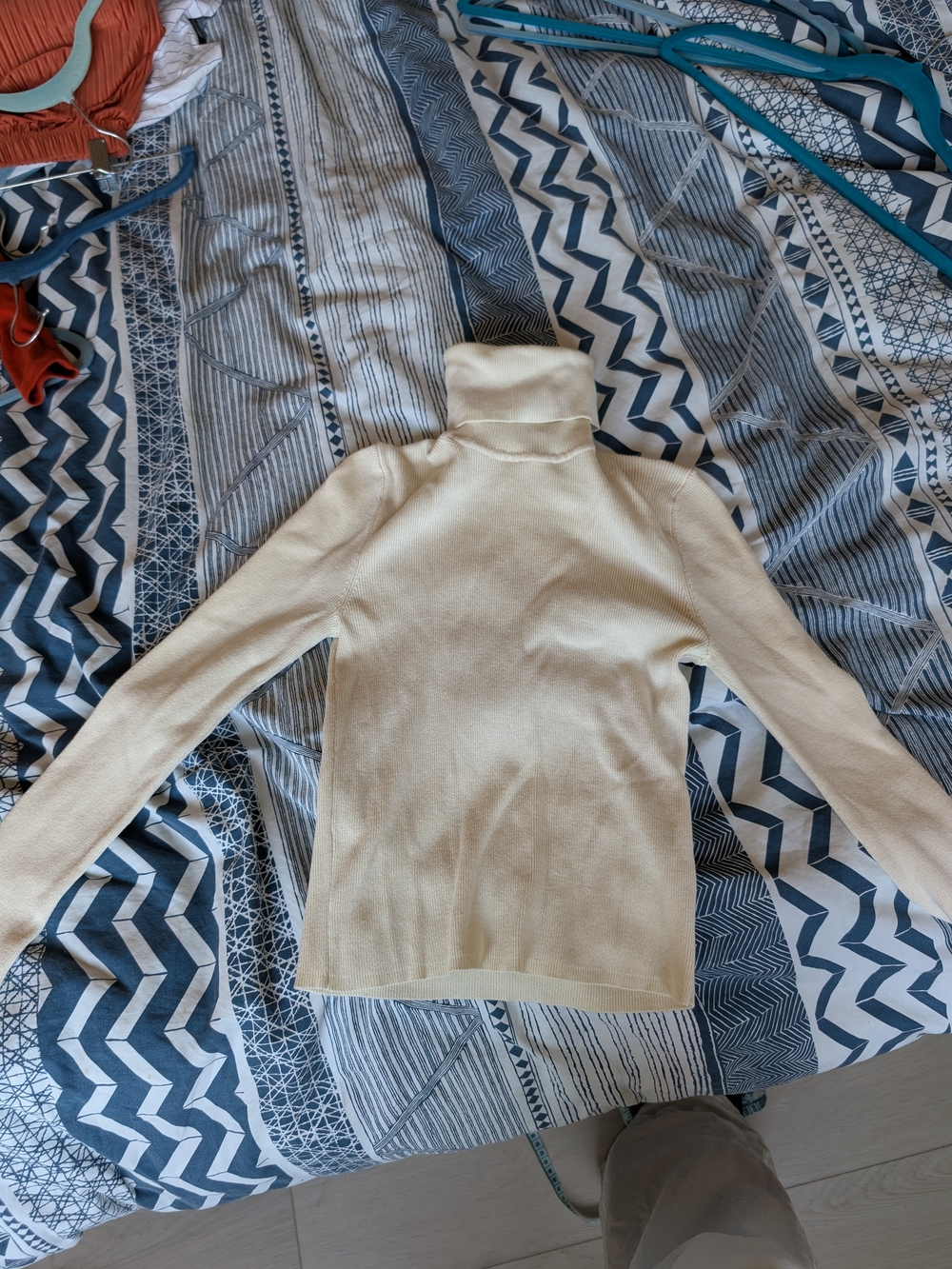 Zara Cream Turtleneck Sweater